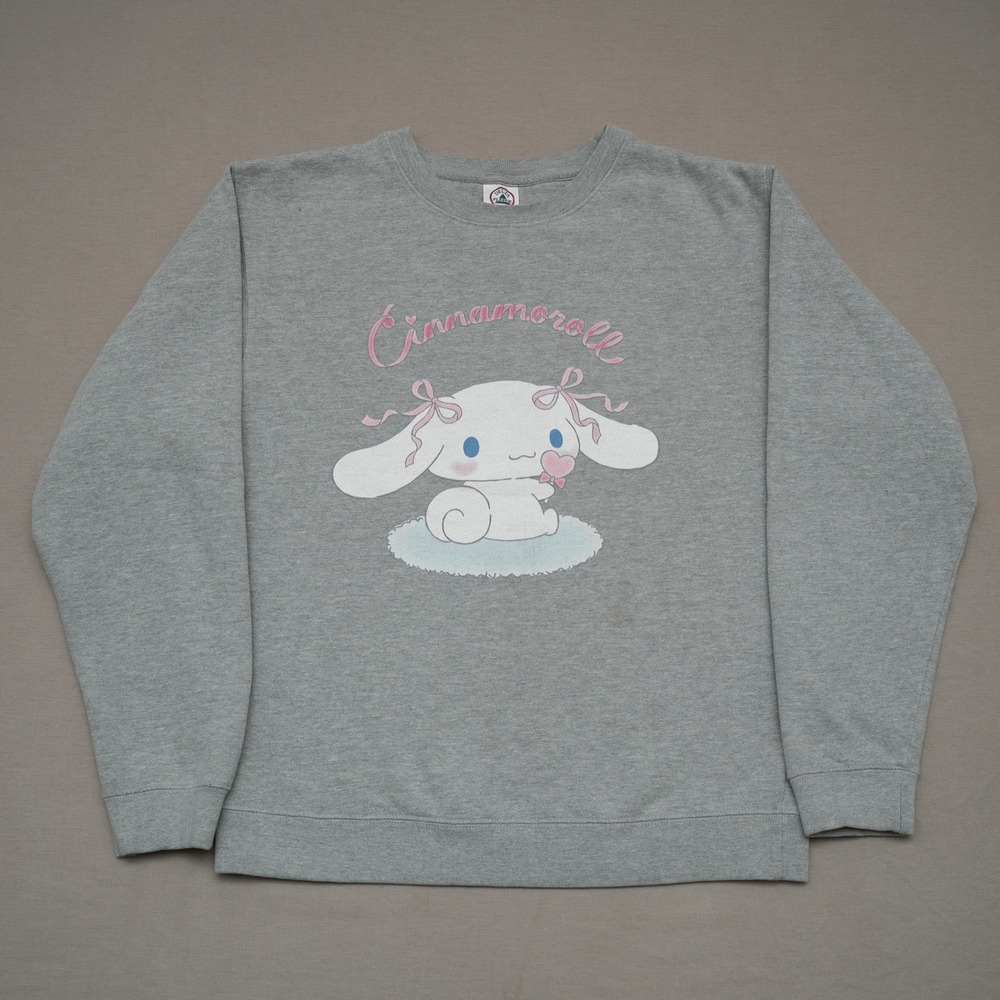 Vintage Y2k‎ 2000s Cinnamaroll Sanrio Grey Sweatshirt Adult M